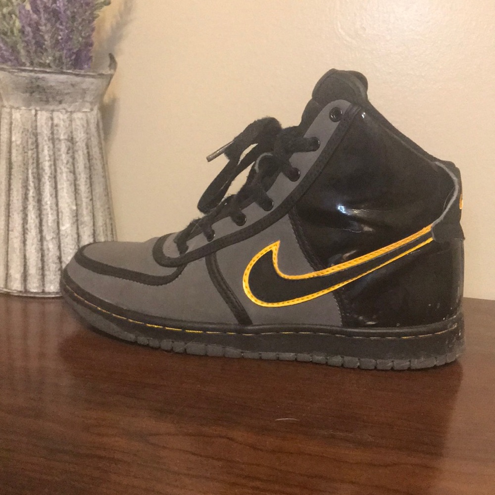 Nike Dunk Sneakers | Black Yellow | High Tops